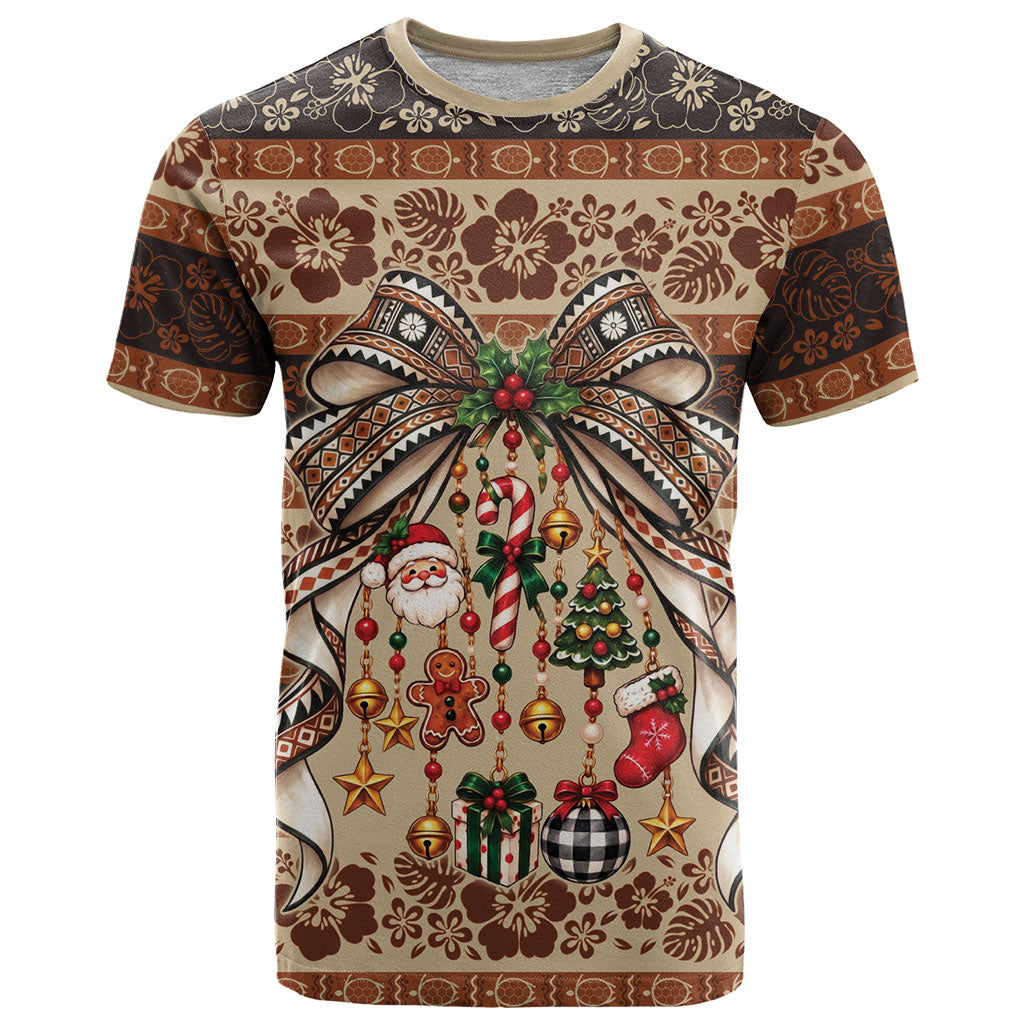 Fiji Masi Christmas Bow T Shirt Marau na Kerisimasi