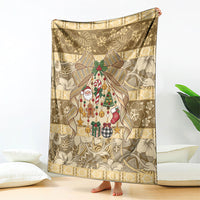 Hawai'i Kapa Christmas Bow Blanket Mele Kalikimaka LT9 - Polynesian Pride