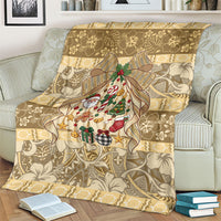 Hawai'i Kapa Christmas Bow Blanket Mele Kalikimaka LT9 - Polynesian Pride