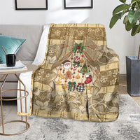 Hawai'i Kapa Christmas Bow Blanket Mele Kalikimaka LT9 - Polynesian Pride