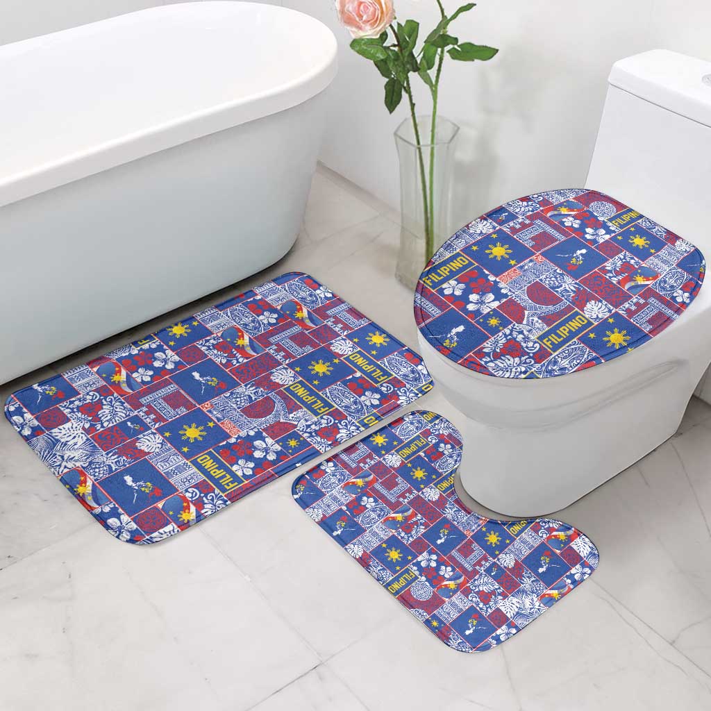 Filipino Maligayang Pasko Bathroom Set Pacific Patchwork Xmas Vibes LT9 - Polynesian Pride