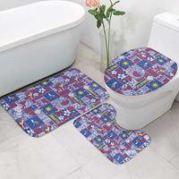 Filipino Maligayang Pasko Bathroom Set Pacific Patchwork Xmas Vibes LT9 - Polynesian Pride