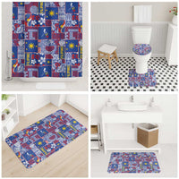 Filipino Maligayang Pasko Bathroom Set Pacific Patchwork Xmas Vibes LT9 - Polynesian Pride