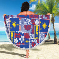 Filipino Maligayang Pasko Beach Blanket Pacific Patchwork Xmas Vibes LT9 - Polynesian Pride