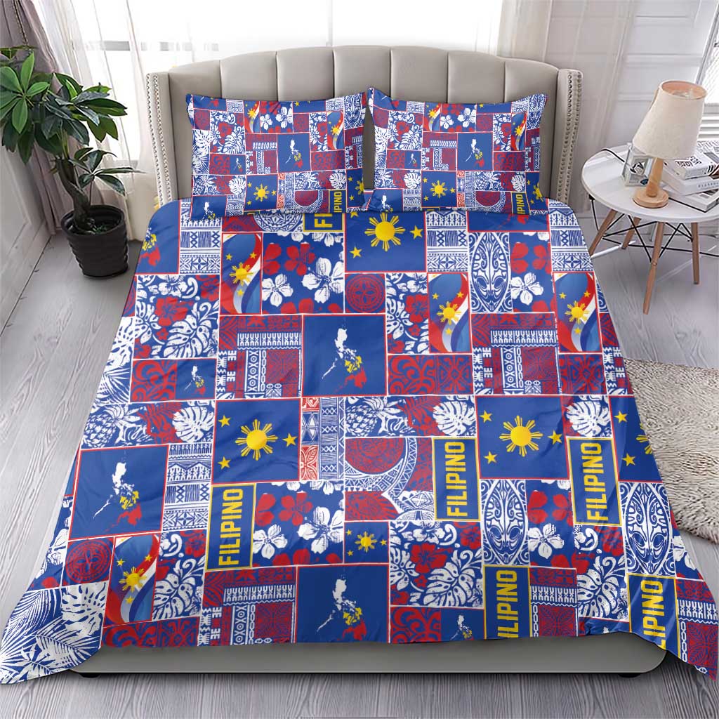 Filipino Maligayang Pasko Bedding Set Pacific Patchwork Xmas Vibes LT9 - Polynesian Pride