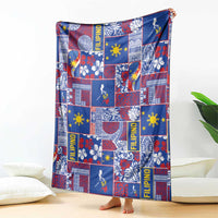 Filipino Maligayang Pasko Blanket Pacific Patchwork Xmas Vibes LT9 - Polynesian Pride