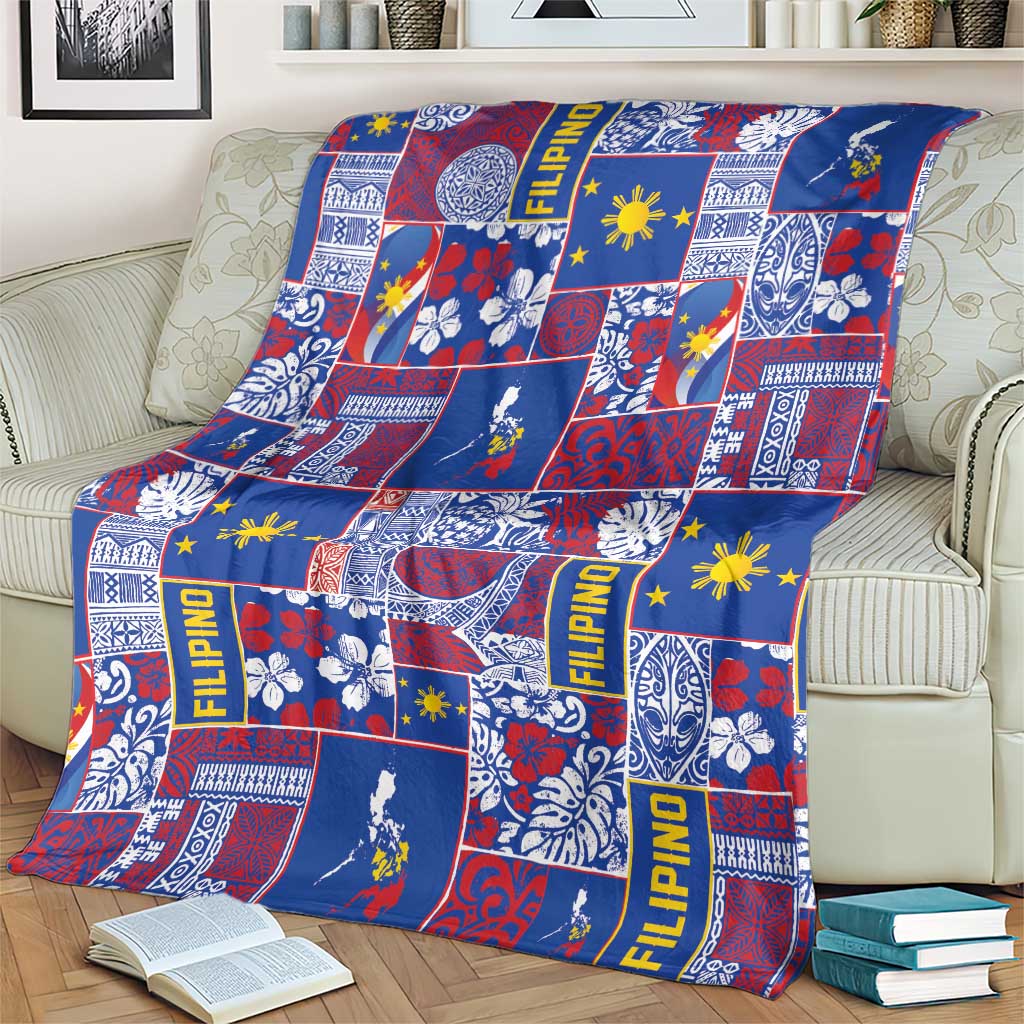 Filipino Maligayang Pasko Blanket Pacific Patchwork Xmas Vibes LT9 - Polynesian Pride