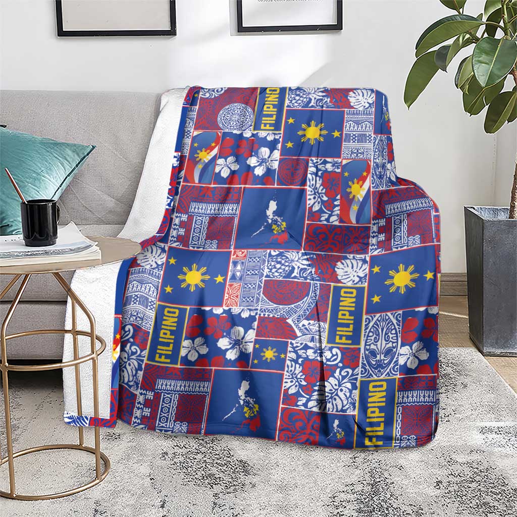 Filipino Maligayang Pasko Blanket Pacific Patchwork Xmas Vibes LT9 - Polynesian Pride