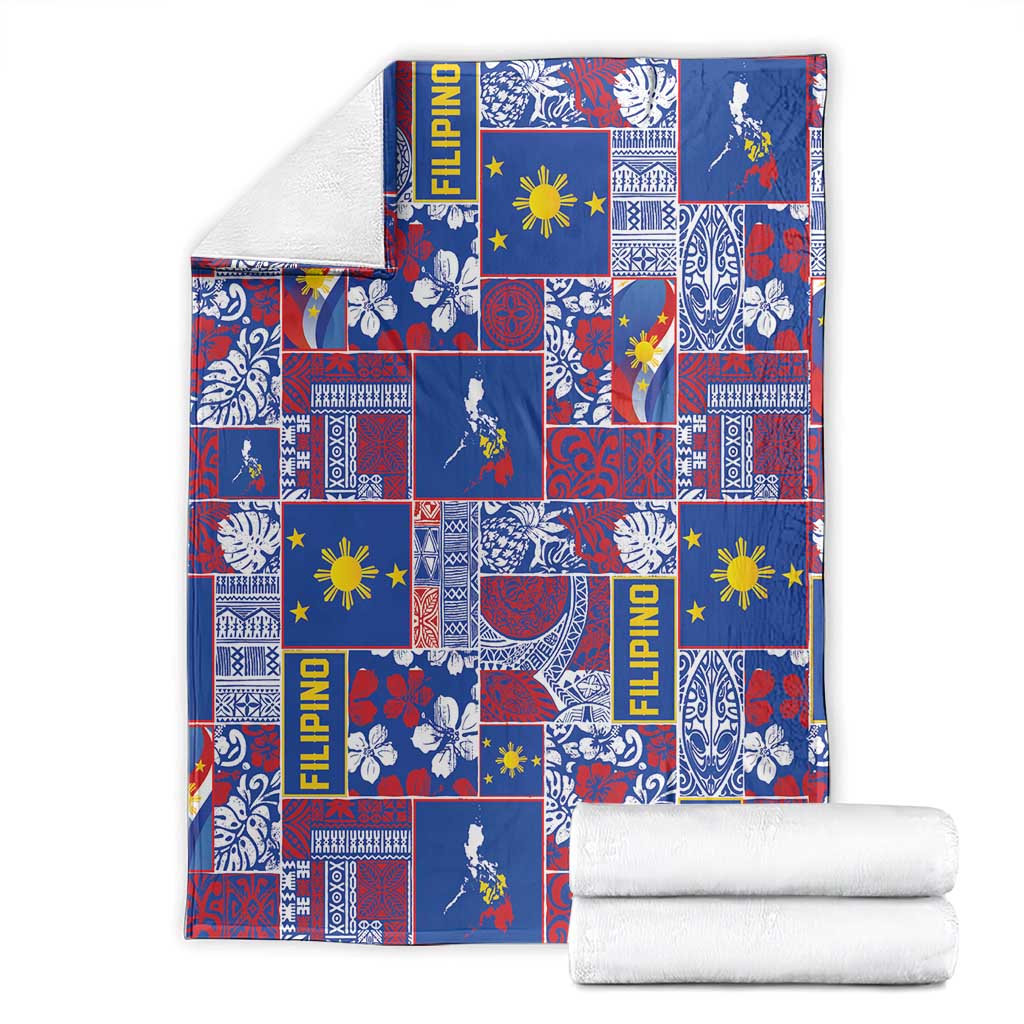 Filipino Maligayang Pasko Blanket Pacific Patchwork Xmas Vibes LT9 - Polynesian Pride