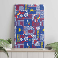 Filipino Maligayang Pasko Canvas Wall Art Pacific Patchwork Xmas Vibes LT9 - Polynesian Pride