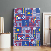Filipino Maligayang Pasko Canvas Wall Art Pacific Patchwork Xmas Vibes LT9 - Polynesian Pride