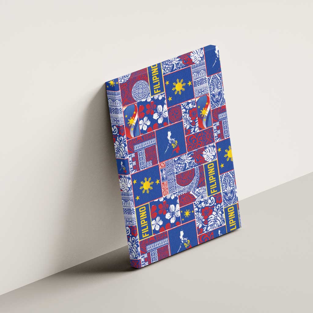 Filipino Maligayang Pasko Canvas Wall Art Pacific Patchwork Xmas Vibes LT9 - Polynesian Pride