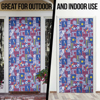 Filipino Maligayang Pasko Door Cover Pacific Patchwork Xmas Vibes LT9 - Polynesian Pride