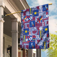 Filipino Maligayang Pasko Garden Flag Pacific Patchwork Xmas Vibes LT9 House Flag Blue - Polynesian Pride
