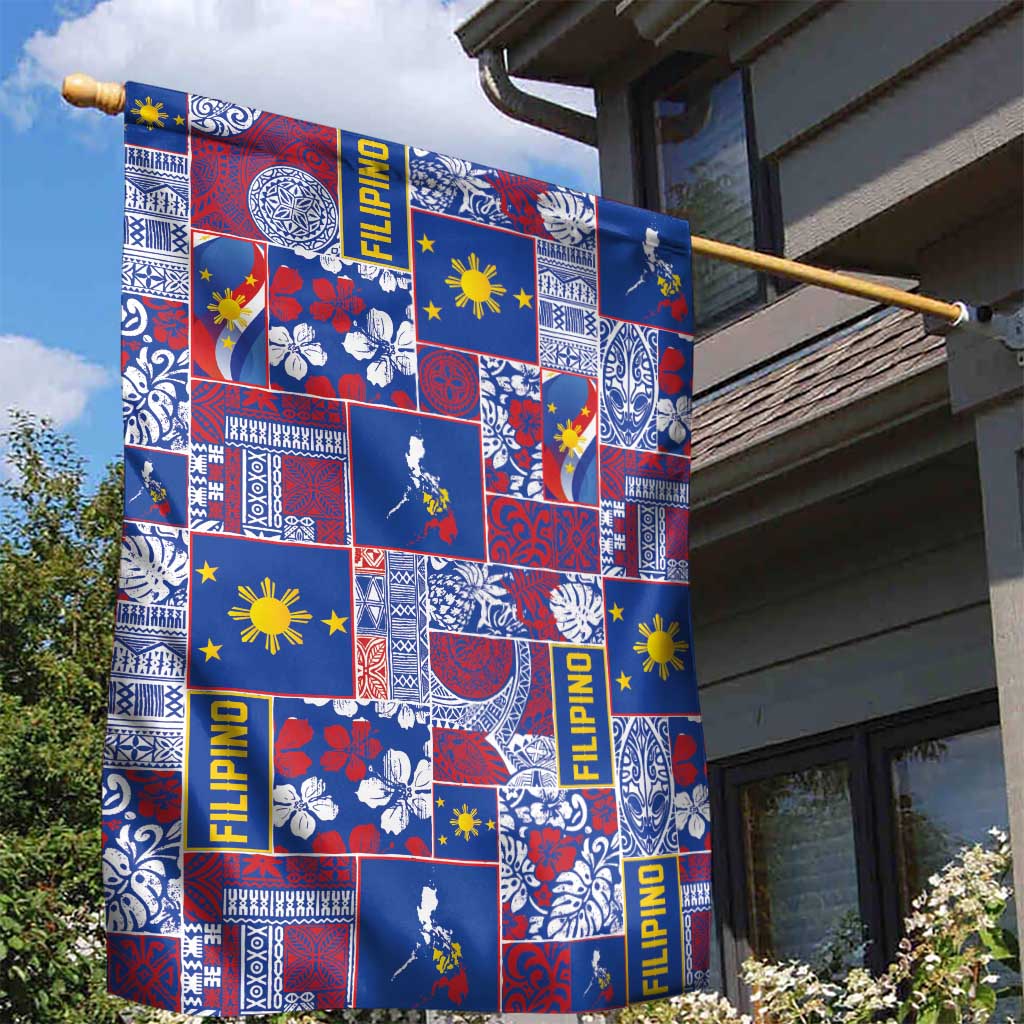 Filipino Maligayang Pasko Garden Flag Pacific Patchwork Xmas Vibes LT9 - Polynesian Pride