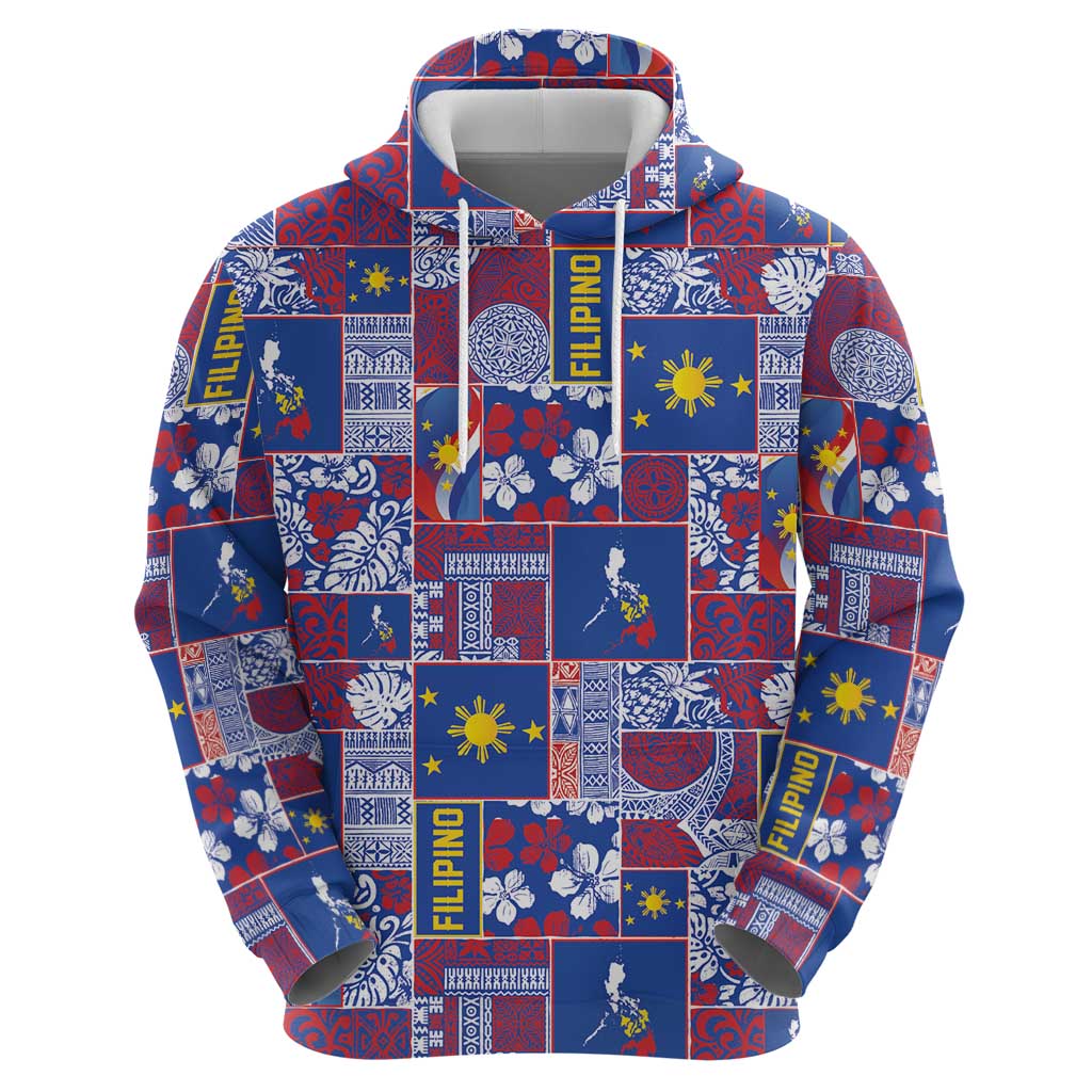 Filipino Maligayang Pasko Hoodie Pacific Patchwork Xmas Vibes LT9 - Polynesian Pride