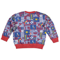 Filipino Maligayang Pasko Kid Ugly Christmas Sweater Pacific Patchwork Xmas Vibes LT9 - Polynesian Pride