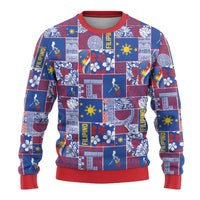 Filipino Maligayang Pasko Ugly Christmas Sweater Pacific Patchwork Xmas Vibes LT9 - Polynesian Pride