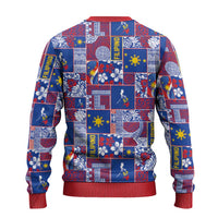 Filipino Maligayang Pasko Ugly Christmas Sweater Pacific Patchwork Xmas Vibes LT9 - Polynesian Pride