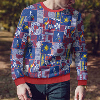 Filipino Maligayang Pasko Ugly Christmas Sweater Pacific Patchwork Xmas Vibes LT9 - Polynesian Pride