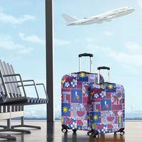 Filipino Maligayang Pasko Luggage Cover Pacific Patchwork Xmas Vibes LT9 - Polynesian Pride