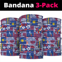 Filipino Maligayang Pasko Neck Gaiter Pacific Patchwork Xmas Vibes LT9 package One Size: 25*50cm Blue - Polynesian Pride