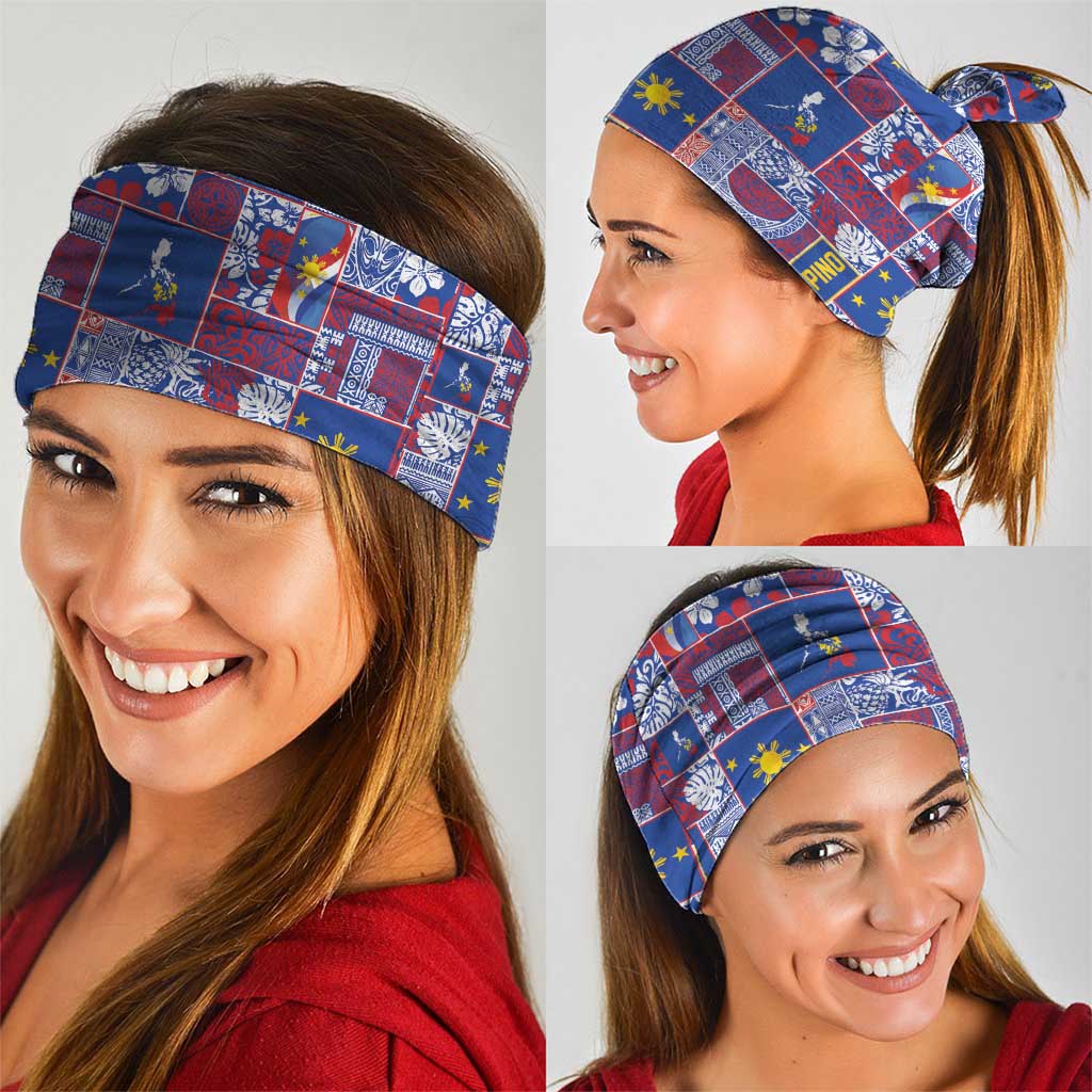 Filipino Maligayang Pasko Neck Gaiter Pacific Patchwork Xmas Vibes LT9 - Polynesian Pride