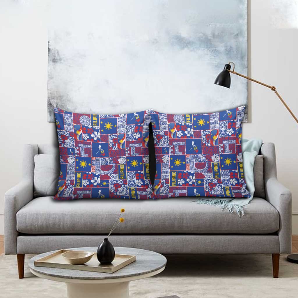 Filipino Maligayang Pasko Pillow Cover Pacific Patchwork Xmas Vibes LT9 - Polynesian Pride