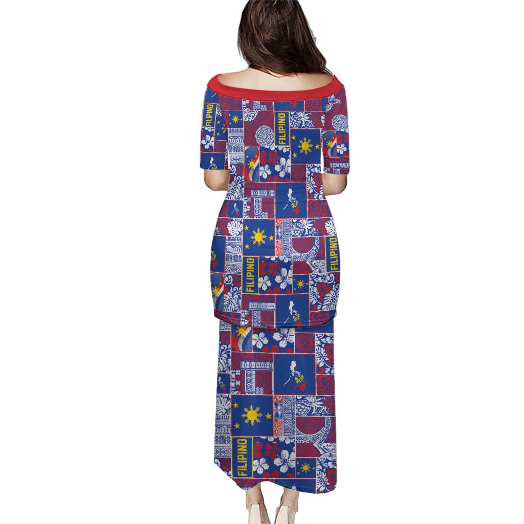 Filipino Maligayang Pasko Puletasi Pacific Patchwork Xmas Vibes LT9 - Polynesian Pride