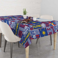 Filipino Maligayang Pasko Tablecloth Pacific Patchwork Xmas Vibes LT9 - Polynesian Pride