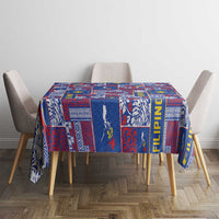 Filipino Maligayang Pasko Tablecloth Pacific Patchwork Xmas Vibes LT9 - Polynesian Pride