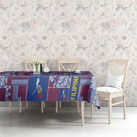 Filipino Maligayang Pasko Tablecloth Pacific Patchwork Xmas Vibes LT9 - Polynesian Pride