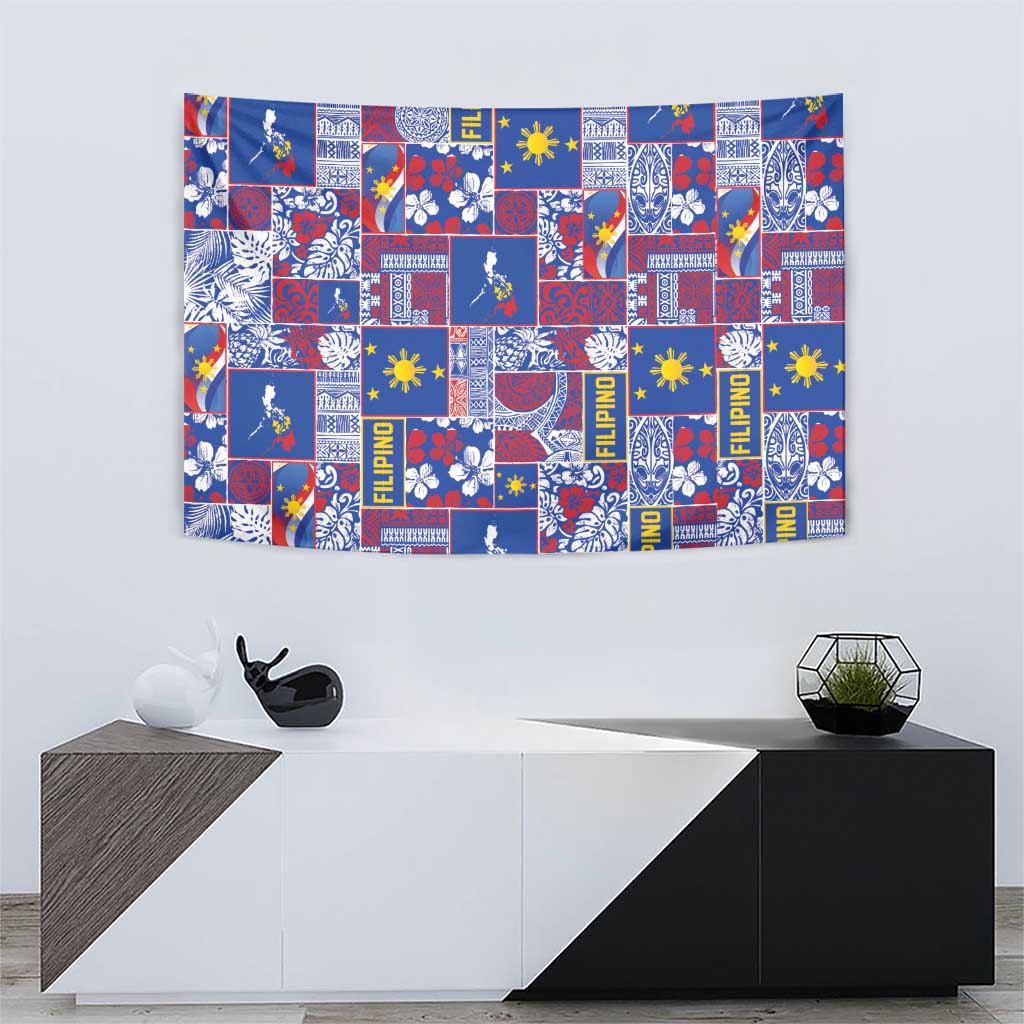 Filipino Maligayang Pasko Tapestry Pacific Patchwork Xmas Vibes LT9 - Polynesian Pride