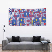 Filipino Maligayang Pasko Tapestry Pacific Patchwork Xmas Vibes LT9 - Polynesian Pride