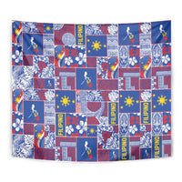 Filipino Maligayang Pasko Tapestry Pacific Patchwork Xmas Vibes LT9 - Polynesian Pride