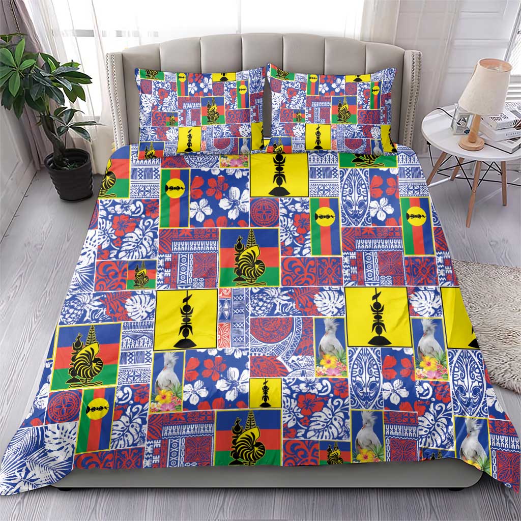 New Caledonia Joyeux Noel Bedding Set Pacific Patchwork Xmas Vibes LT9 - Polynesian Pride