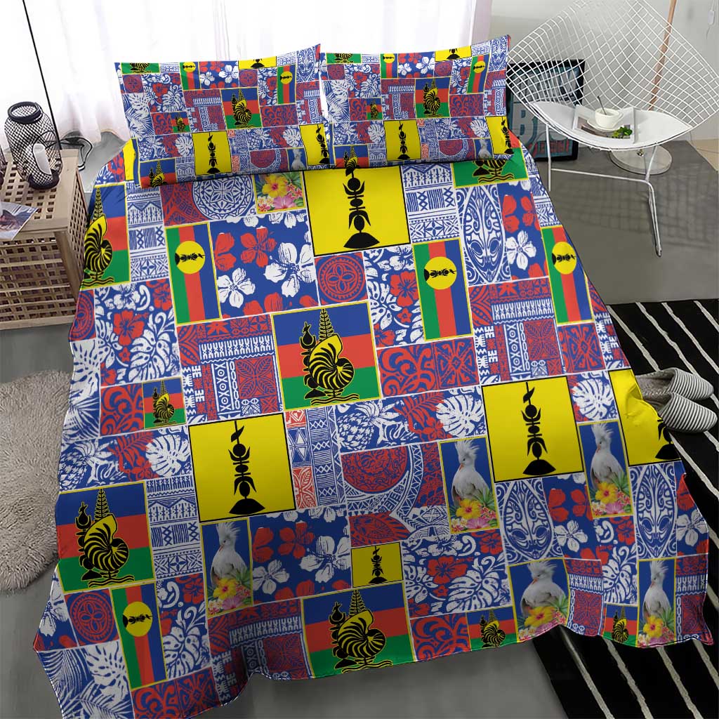 New Caledonia Joyeux Noel Bedding Set Pacific Patchwork Xmas Vibes LT9 - Polynesian Pride