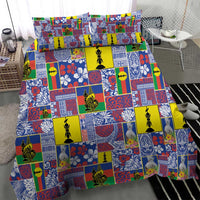 New Caledonia Joyeux Noel Bedding Set Pacific Patchwork Xmas Vibes LT9 - Polynesian Pride