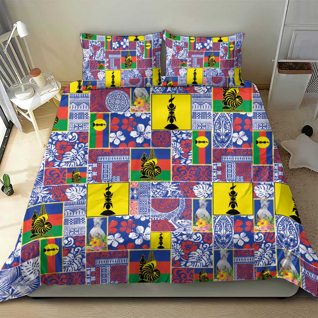 New Caledonia Joyeux Noel Bedding Set Pacific Patchwork Xmas Vibes LT9 - Polynesian Pride