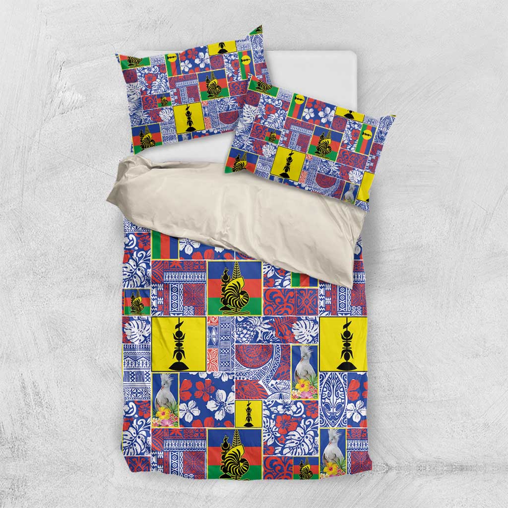 New Caledonia Joyeux Noel Bedding Set Pacific Patchwork Xmas Vibes LT9 US Twin 172cm x 218cm Blue - Polynesian Pride