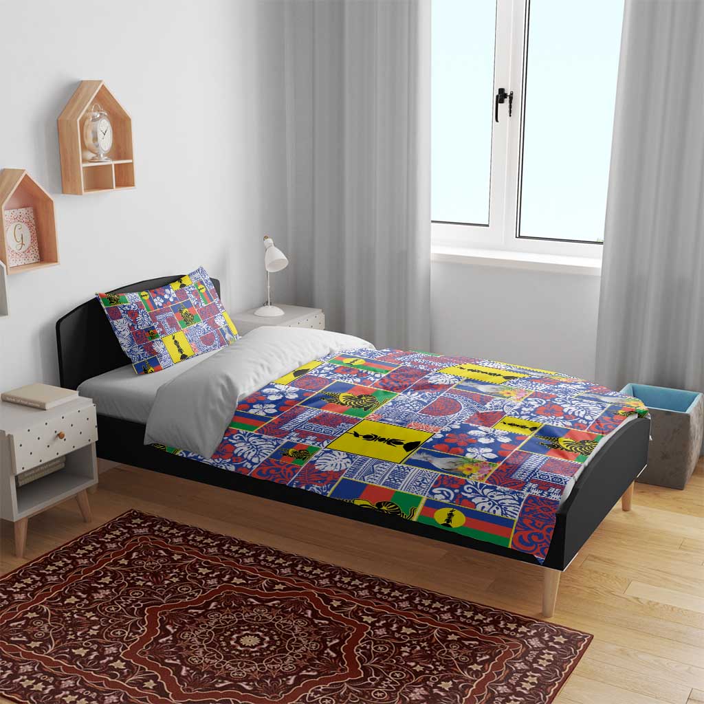 New Caledonia Joyeux Noel Bedding Set Pacific Patchwork Xmas Vibes LT9 - Polynesian Pride