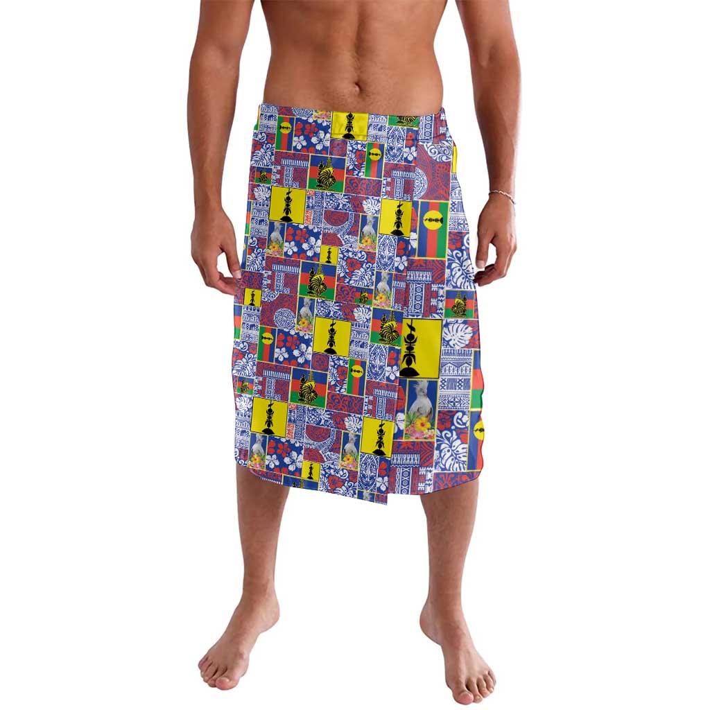 New Caledonia Joyeux Noel Lavalava Pacific Patchwork Xmas Vibes LT9 Blue - Polynesian Pride