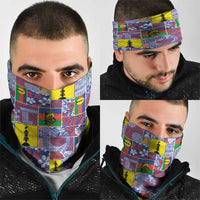 New Caledonia Joyeux Noel Neck Gaiter Pacific Patchwork Xmas Vibes LT9 - Polynesian Pride