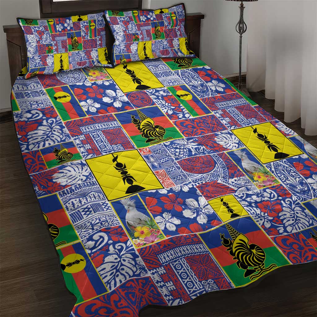 New Caledonia Joyeux Noel Quilt Bed Set Pacific Patchwork Xmas Vibes LT9 Blue - Polynesian Pride
