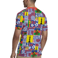 New Caledonia Joyeux Noel Rugby Jersey Pacific Patchwork Xmas Vibes LT9 - Polynesian Pride