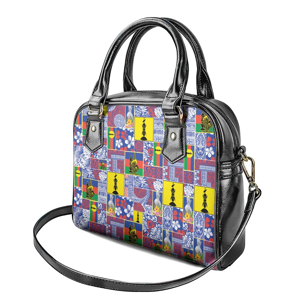 New Caledonia Joyeux Noel Shoulder Handbag Pacific Patchwork Xmas Vibes LT9 - Polynesian Pride