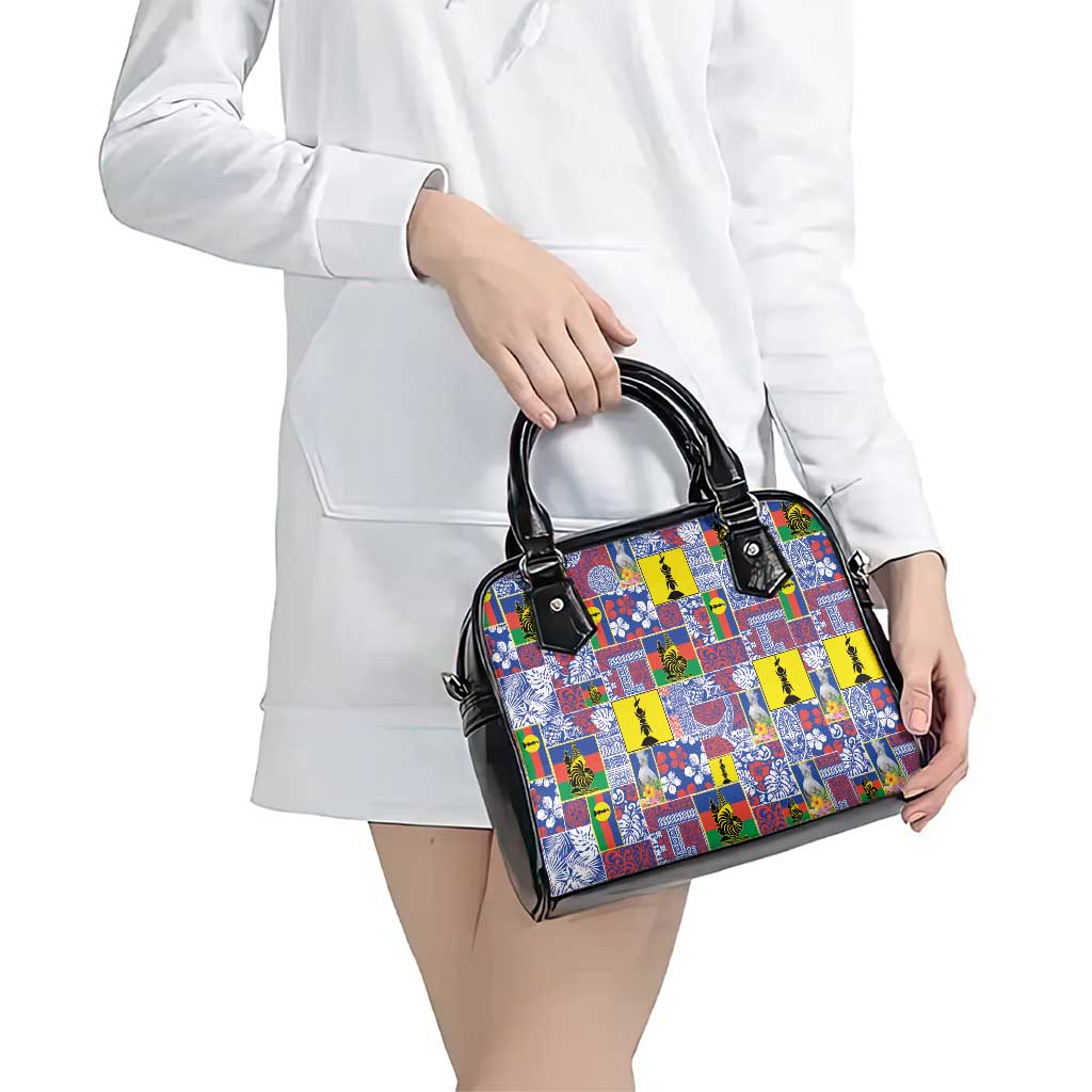 New Caledonia Joyeux Noel Shoulder Handbag Pacific Patchwork Xmas Vibes LT9 - Polynesian Pride