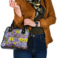 New Caledonia Joyeux Noel Shoulder Handbag Pacific Patchwork Xmas Vibes LT9 - Polynesian Pride
