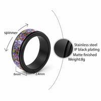 New Caledonia Joyeux Noel Spinner Ring Pacific Patchwork Xmas Vibes LT9 - Polynesian Pride