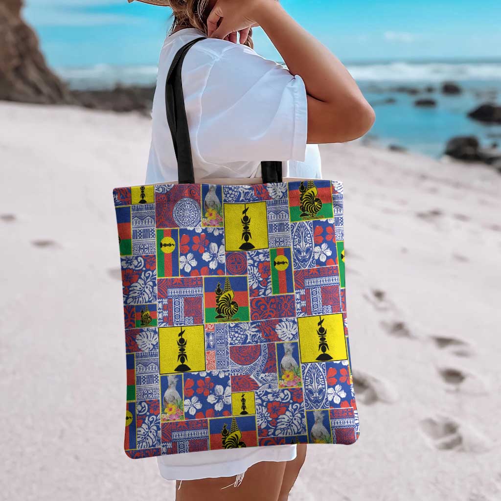 New Caledonia Joyeux Noel Tote Bag Pacific Patchwork Xmas Vibes LT9 - Polynesian Pride